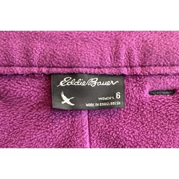 Eddie‎ Bauer Pants Womens 6 Grey Cargo Polar Fleece Lined Storm Repel Fabric - Picture 7 of 12